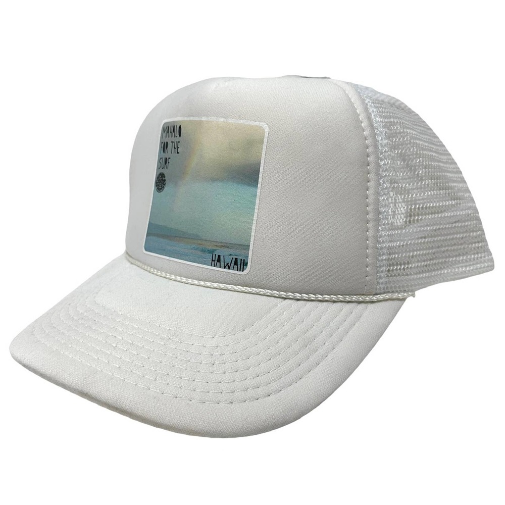 Rip Curl Unisex Mahalo For The Surf Hawaii Trucker Hat Cap in White